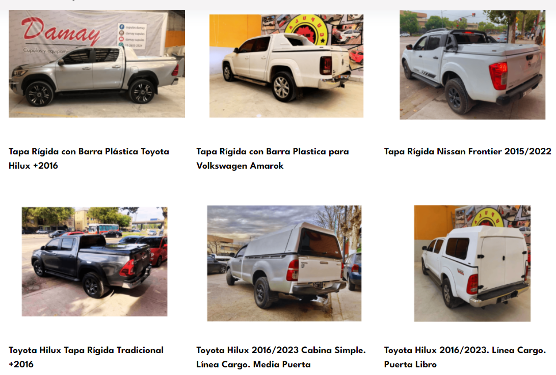 cúpula, Toyota hilux, Volkswagen, Amarok, S-10, Nissan Frontier, Dodge ram 1500